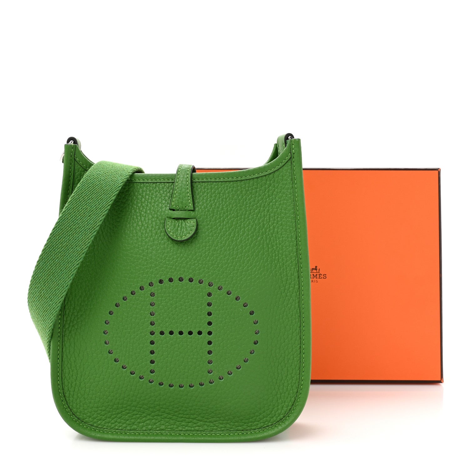 Hermes Taurillon Maurice Evelyne TPM Vert Yucca 11 of 11