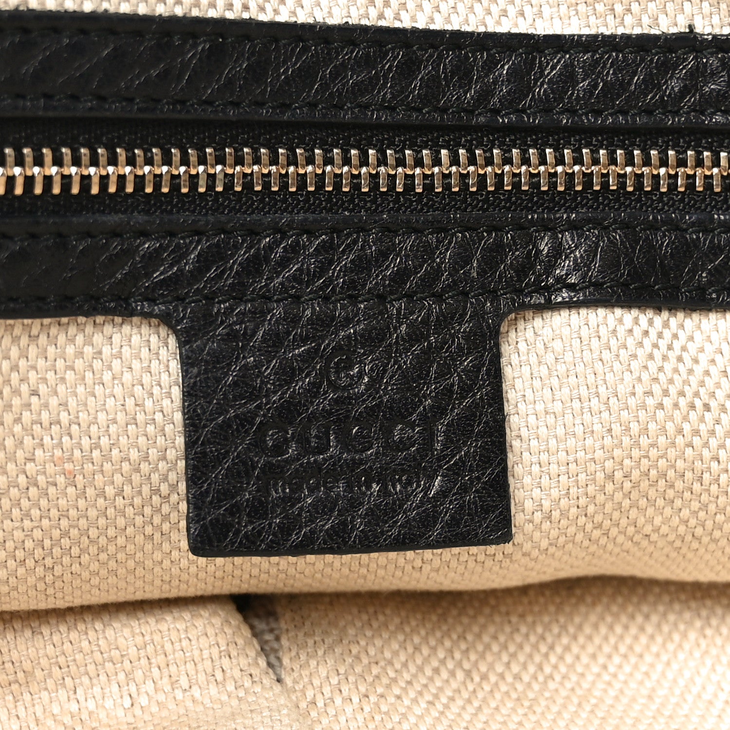 Gucci Pebbled Calfskin Small Soho Bowler Black 6 of 11