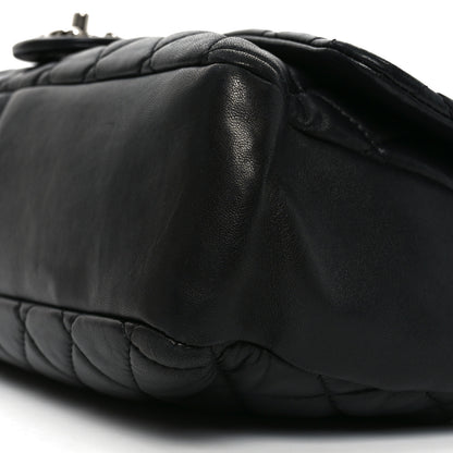 Chanel Lambskin Quilted Jumbo Coco Rain Flap Black 10 of 10