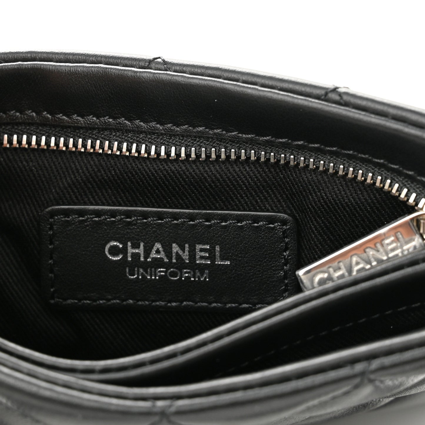 Lambskin Quilted Crossbody Bag Black