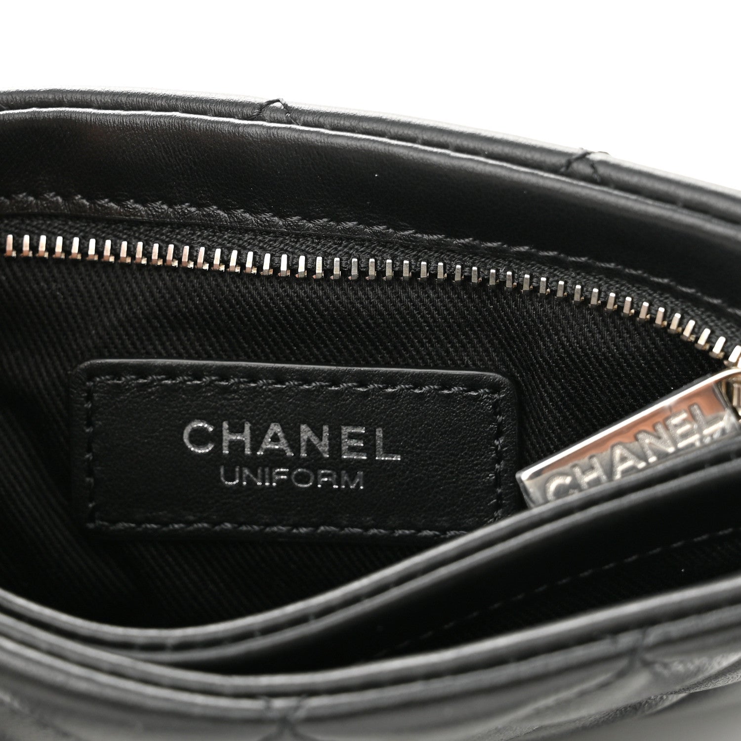 Chanel Lambskin Quilted Crossbody Bag Black 6 of 9