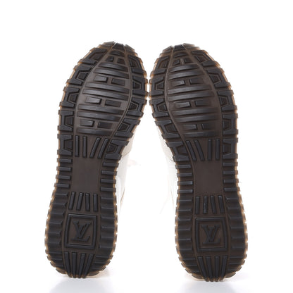 Louis Vuitton Suede Reverse Monogram Run Away Sneakers 40 White 5 of 8