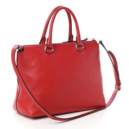 Prada Vitello Phenix Tote Rosso 3 of 9