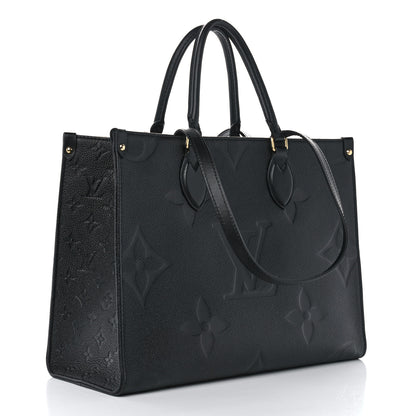 Louis Vuitton Empreinte Monogram Giant OnTheGo MM Black 3 of 9
