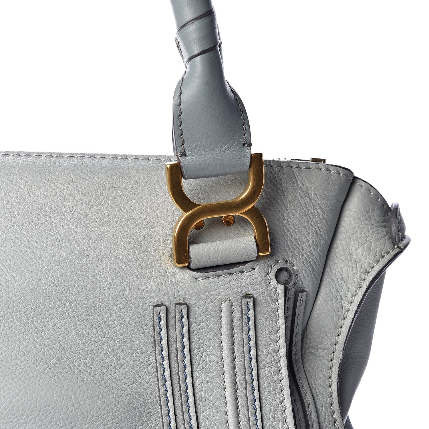 Chloe Calfskin Medium Marcie Satchel Icy Blue 10 of 10