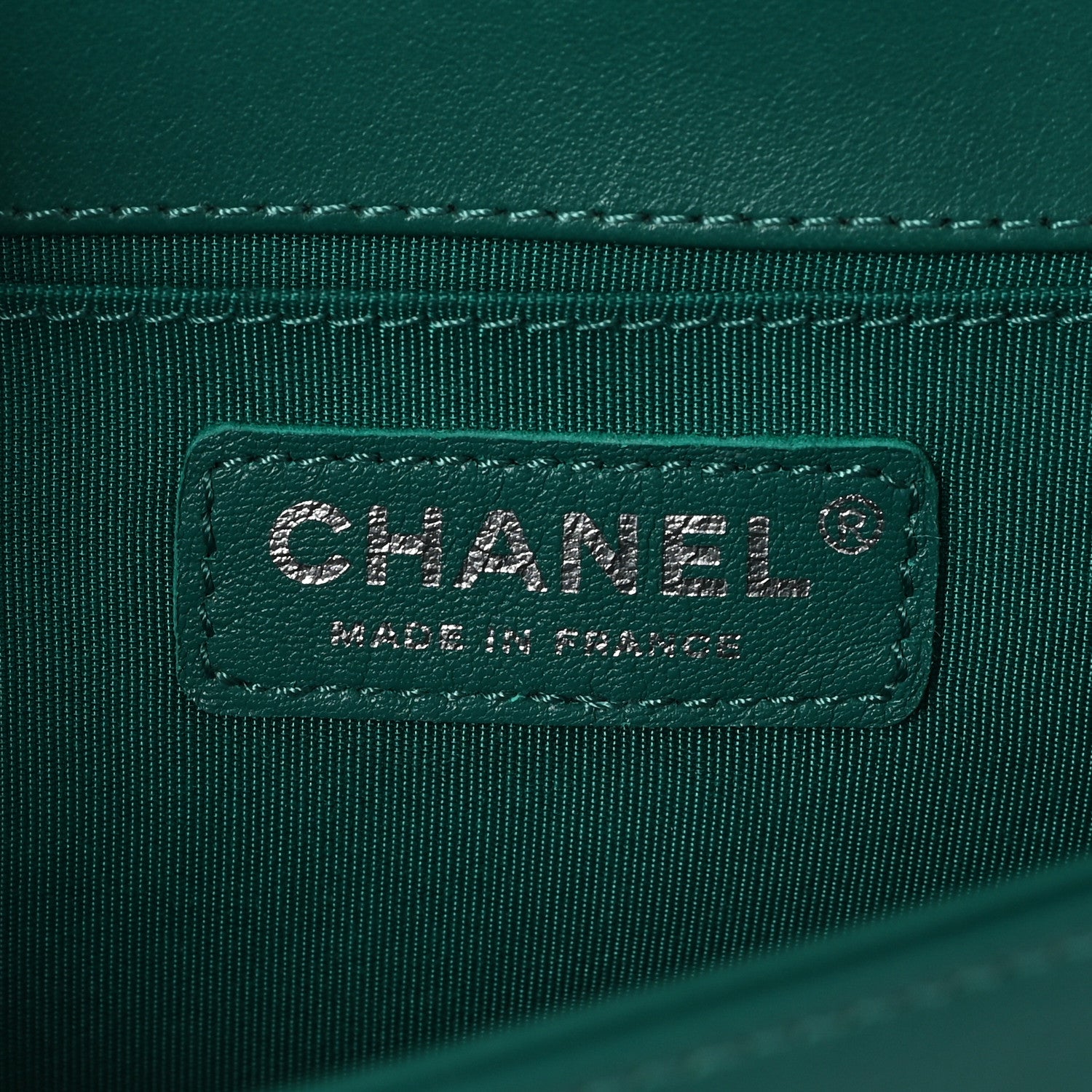 Chanel Lambskin Quilted Medium Boy Flap Green 6 of 10