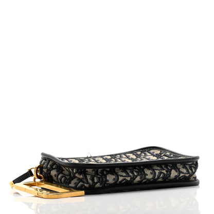 Christian Dior Oblique Diorquake Clutch Blue 4 of 15