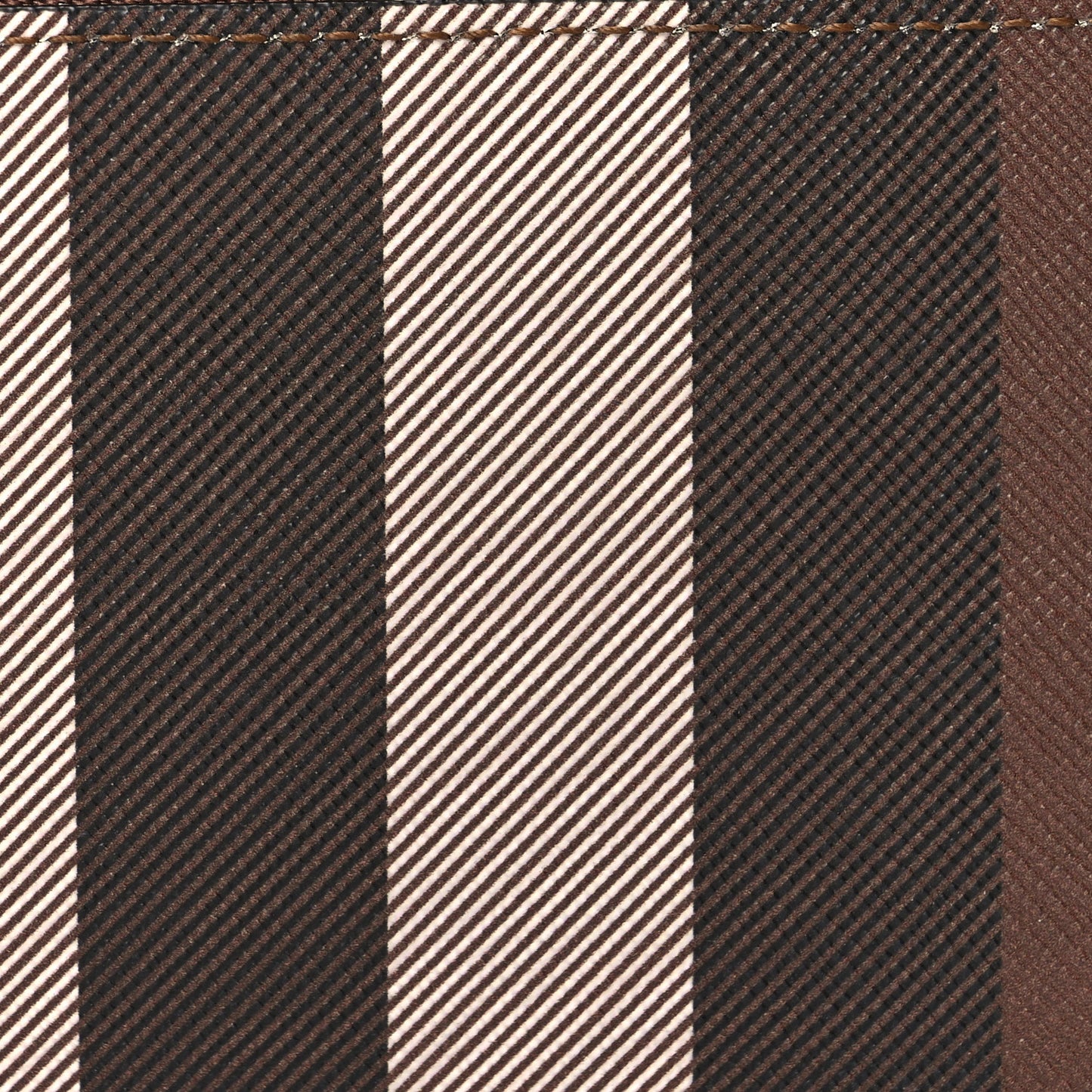 Kelbrook Exaggerated Check Canvas Card Case Birch Brown