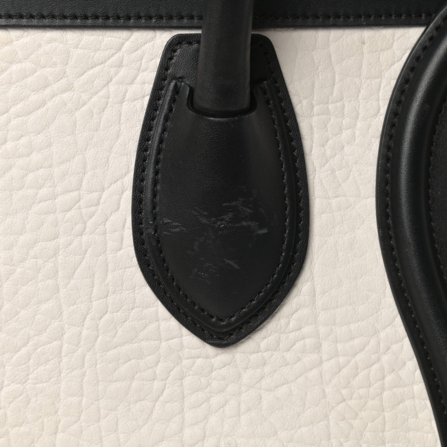Bullhide Calfskin Suede Mini Tri-Color Luggage White