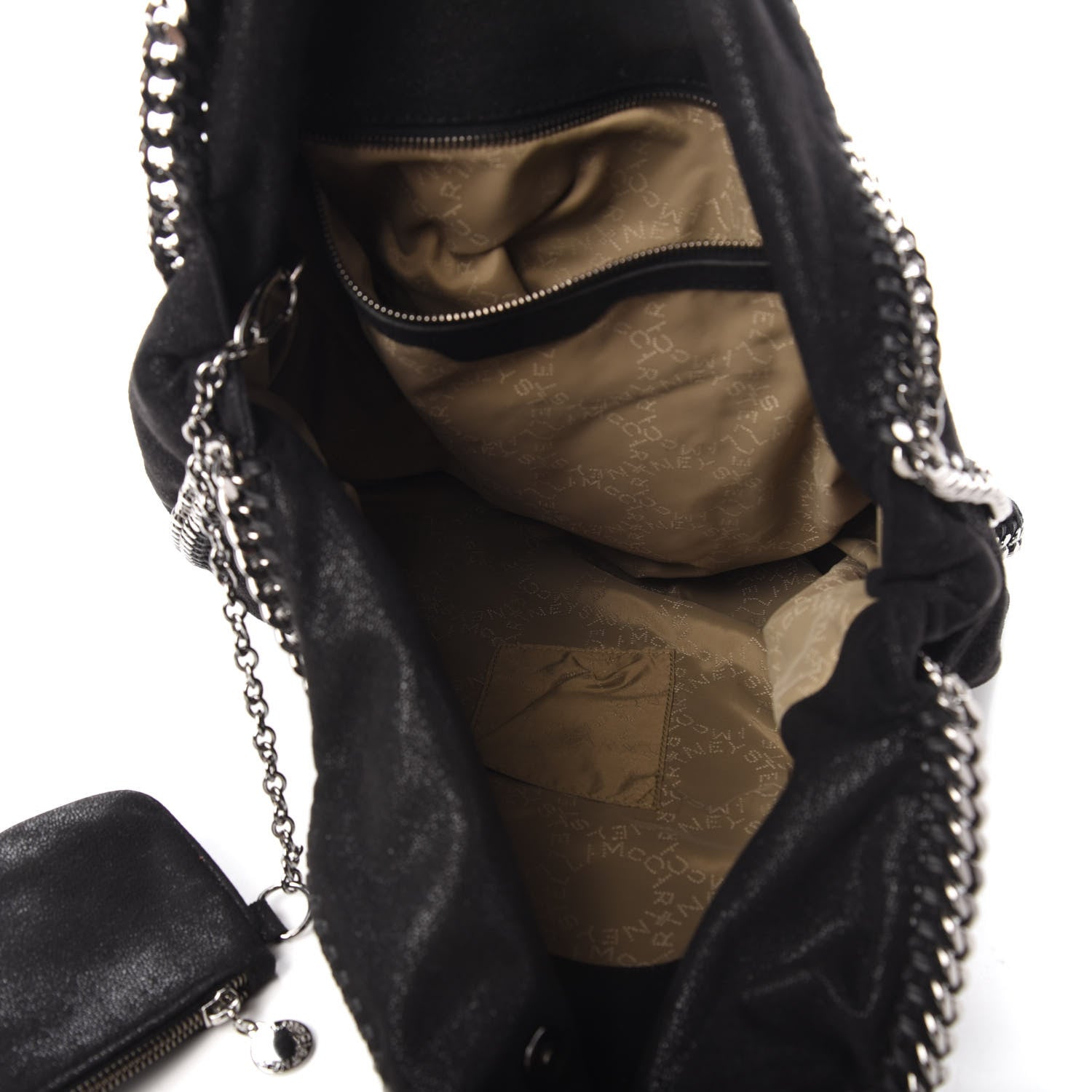 Stella McCartney Shaggy Deer Big Falabella Tote Black 5 of 10