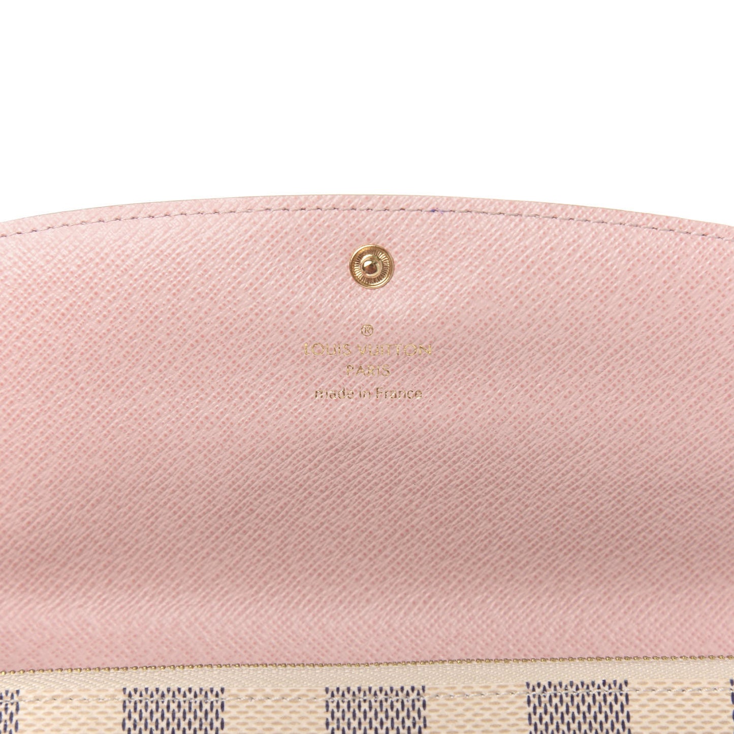 Damier Azur Emilie Wallet Rose Ballerine