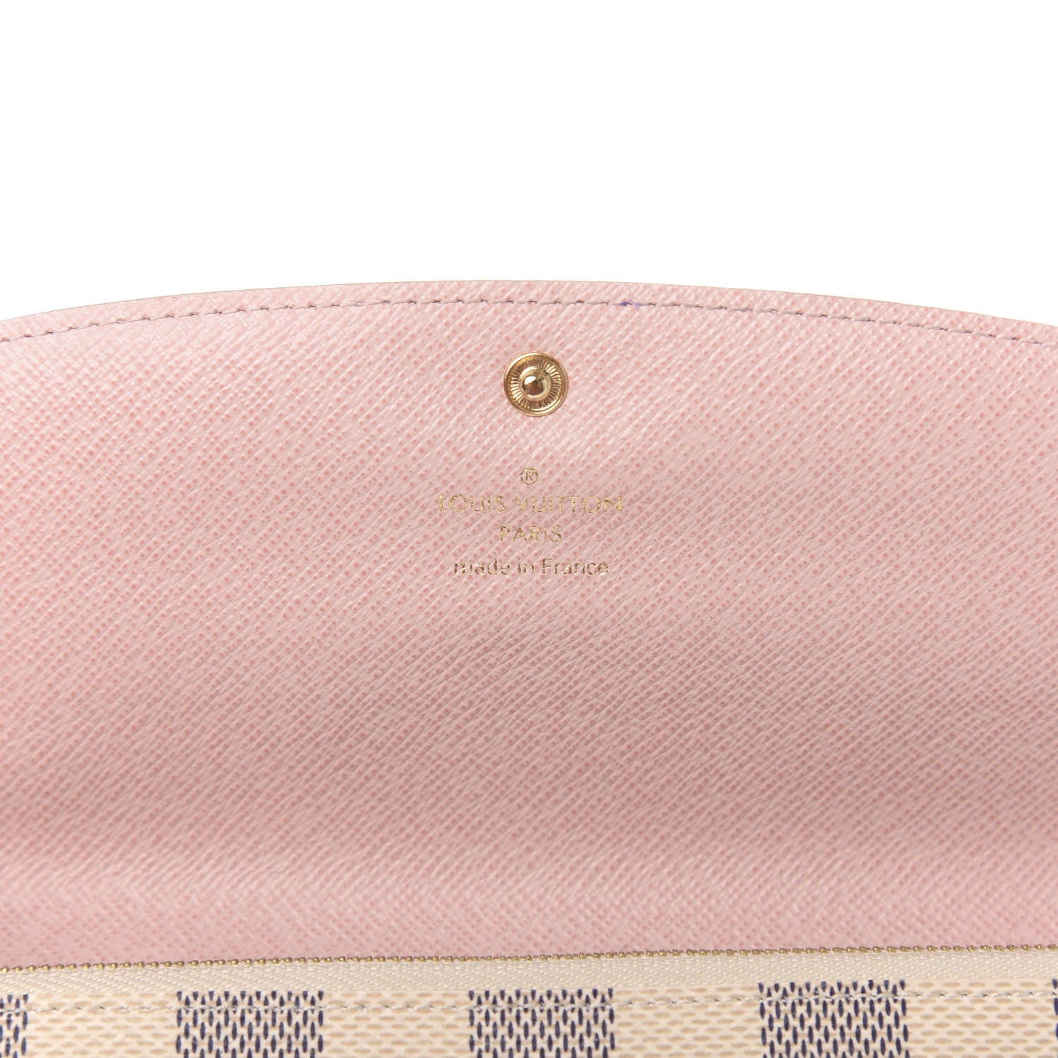 Louis Vuitton Damier Azur Emilie Wallet Rose Ballerine 6 of 8