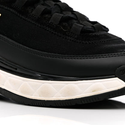 Chanel Velvet Calfskin Mixed Fibers CC Sneakers 41 Black 12 of 17