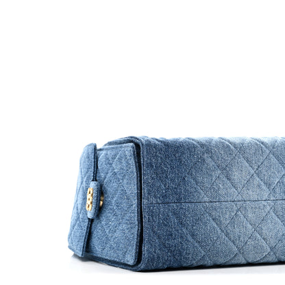 Chanel Washed Denim Quilted Small Chanel 25 Handbag Blue 9 of 11