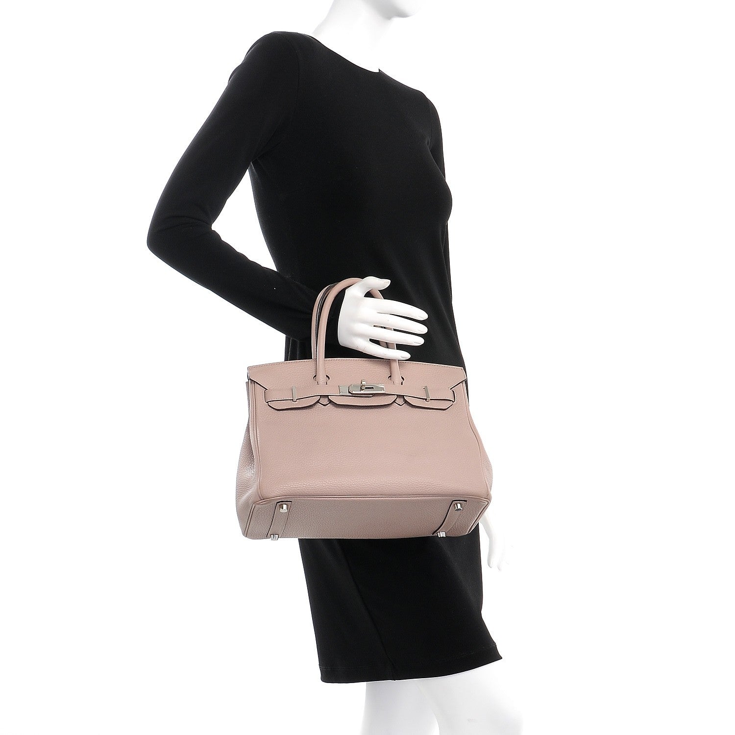 Hermes Taurillon Clemence Birkin 30 Glycine 2 of 44