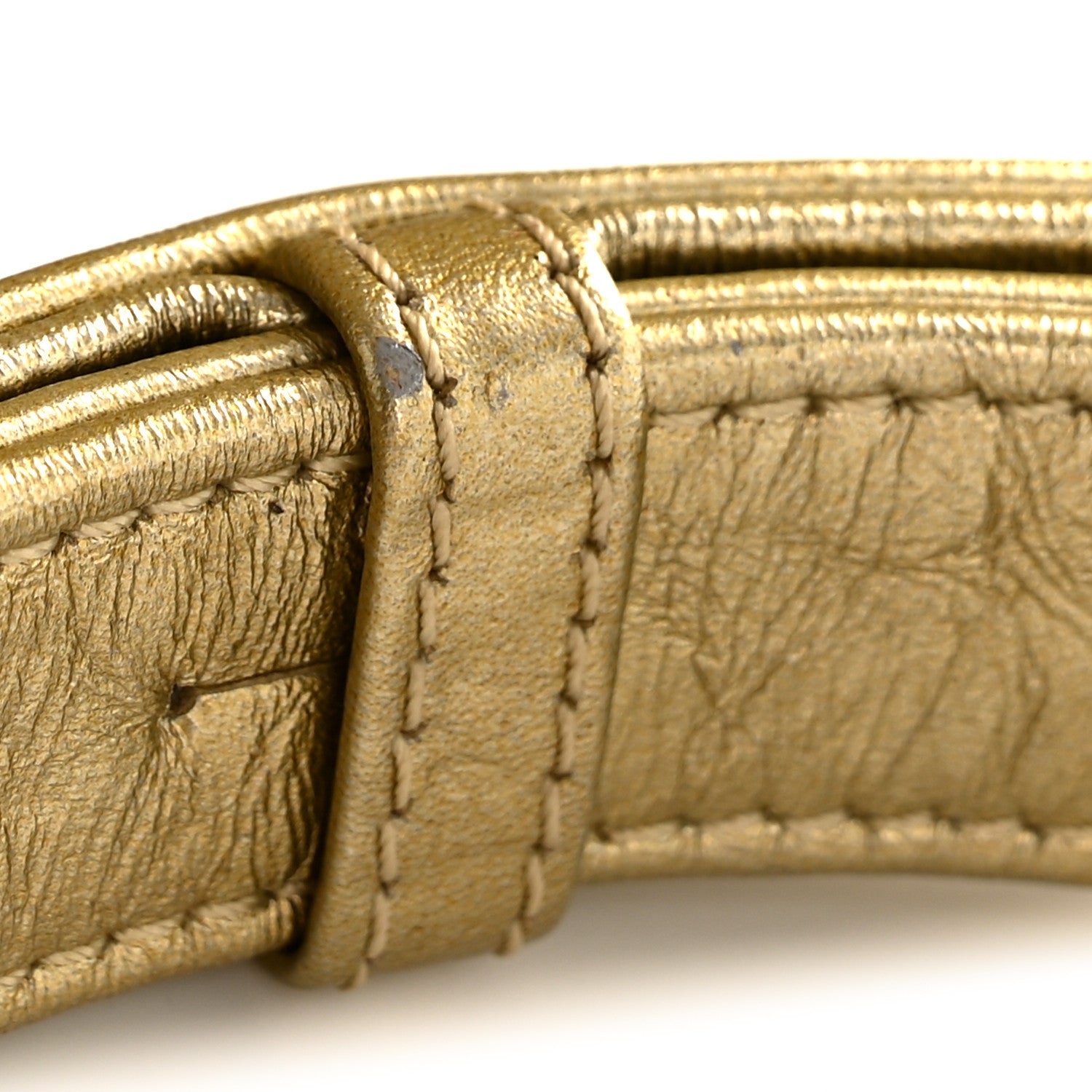 Chanel Metallic Aged Calfskin Quilted Medium Gabrielle Gold 11 of 12
