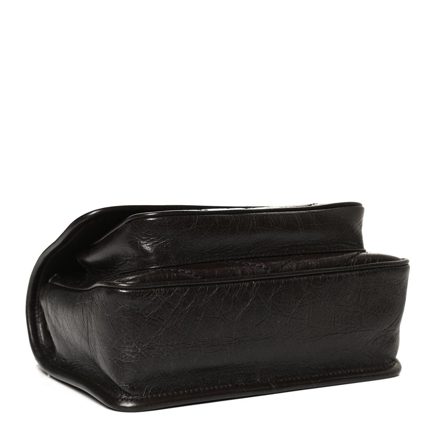 Crinkled Calfskin Matelasse Monogram Baby Niki Chain Satchel Tulip