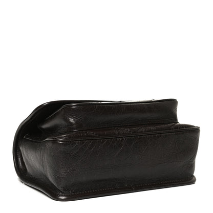 Saint Laurent Crinkled Calfskin Matelasse Monogram Baby Niki Chain Satchel Tulip 4 of 11