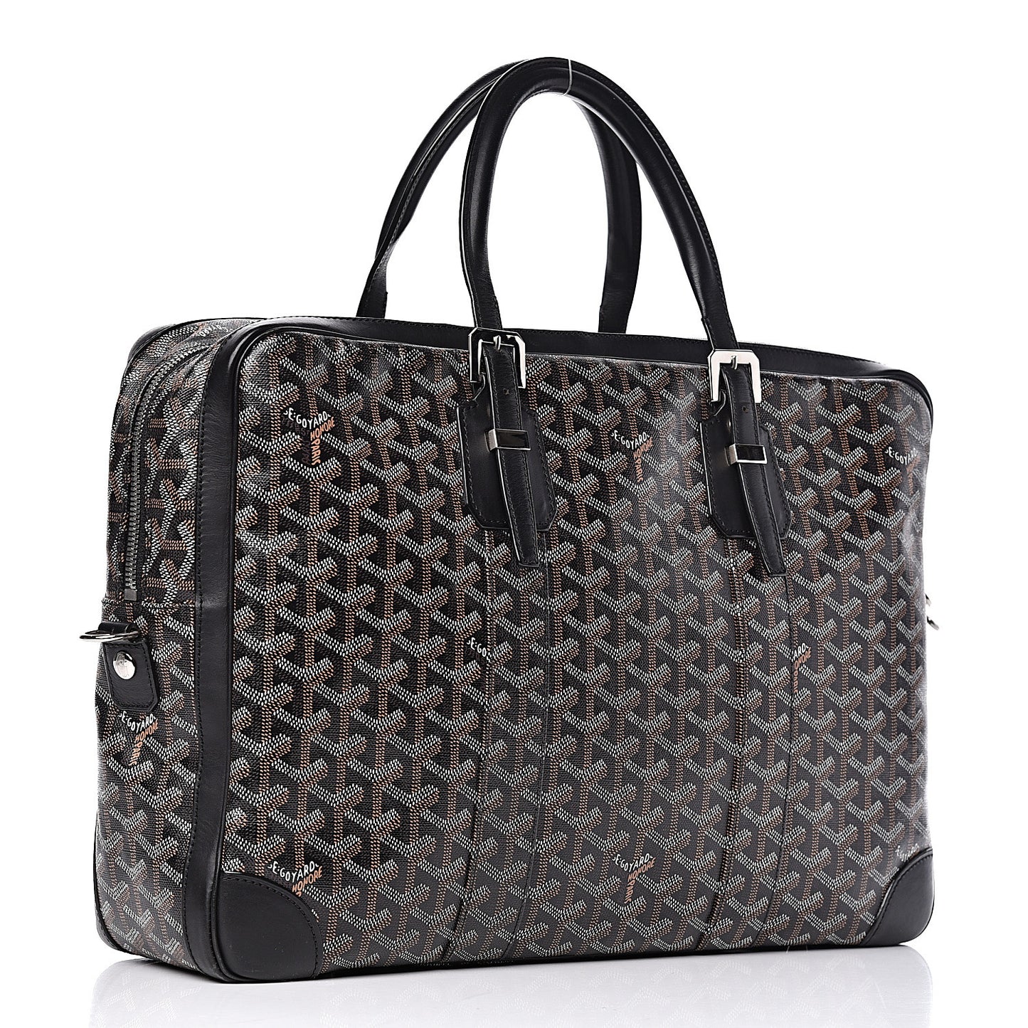 Goyardine Ambassade MM Briefcase Black
