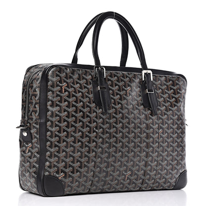 Goyard Goyardine Ambassade MM Briefcase Black 3 of 14
