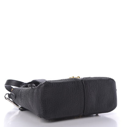 3.1 Phillip Lim 3.1 Textured Calfskin Shearling Studded Mini Pashli Satchel Black 4 of 8