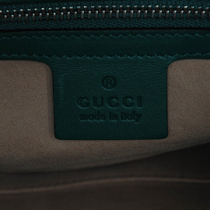 Gucci Calfskin Web Embroidered Small Dionysus Hobo Emerald Green 6 of 6