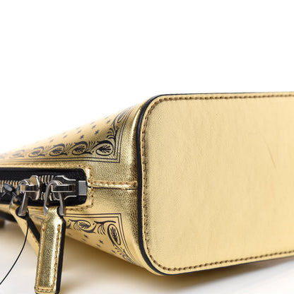 Gucci X SEGA Calfskin GUCCY Stars Mini Dome Shoulder Bag Gold 6 of 10