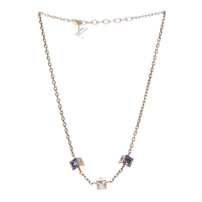 Louis Vuitton Swarovski Gamble Short Necklace Azur 4 of 8