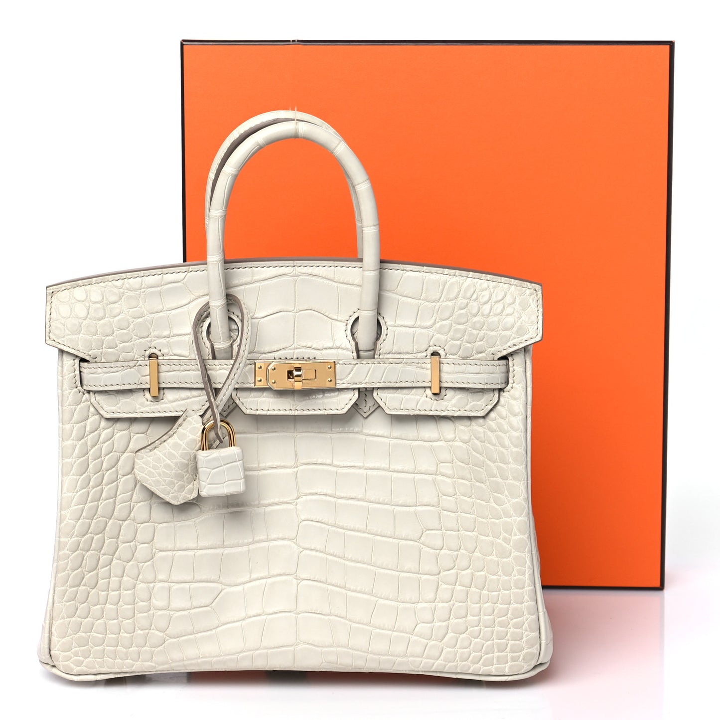 Matte Alligator Birkin 25 Beton