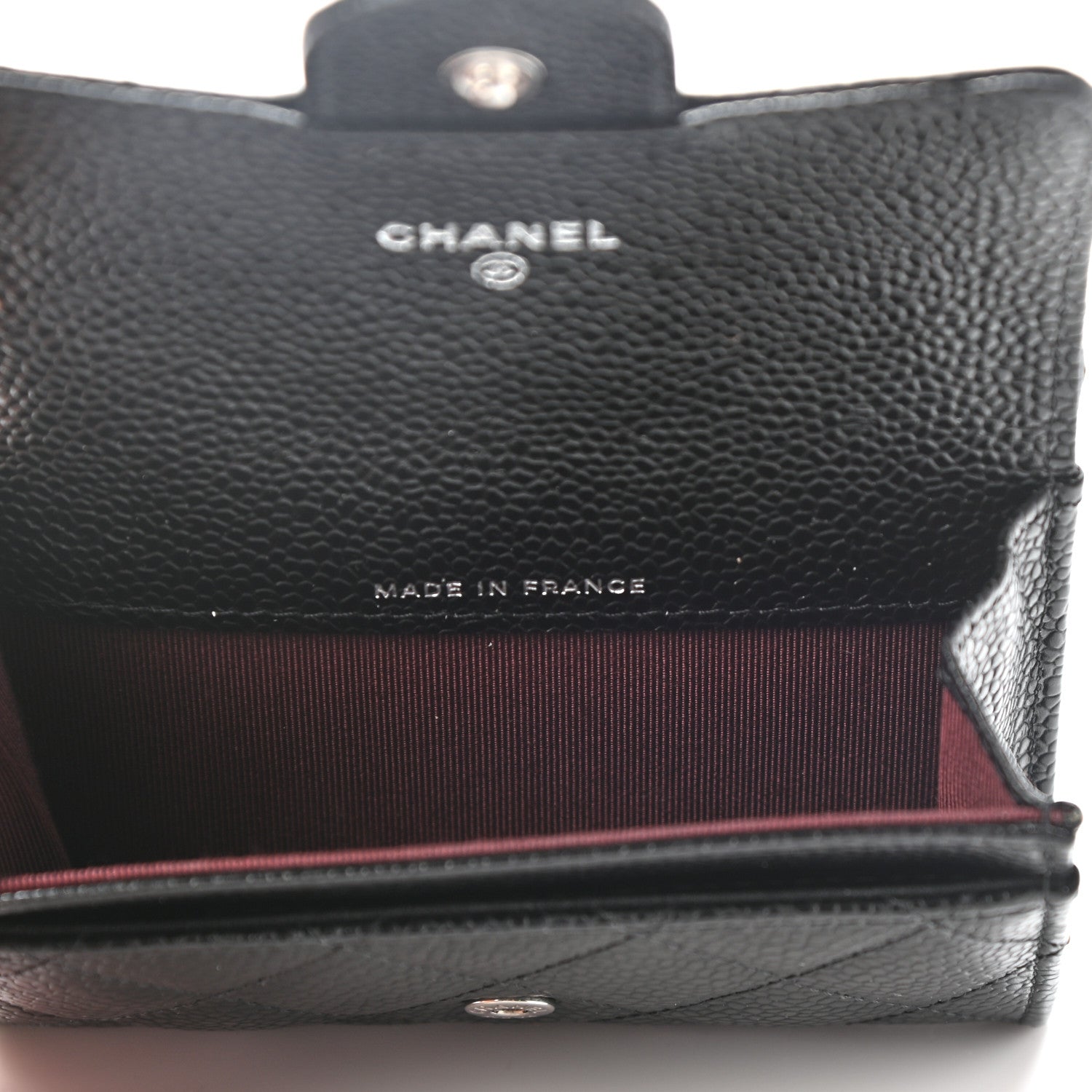 Chanel Caviar Quilted Flap Card Holder Wallet Black 5 of 7