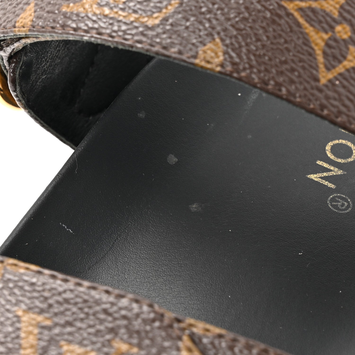 Louis Vuitton Monogram Bom Dia Mule Sandals 38 Black 10 of 14