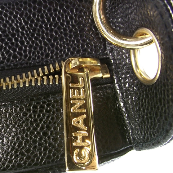 Caviar Quilted Hobo Black