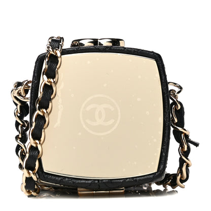 Chanel Lambskin Quilted Small Beauty Box Clutch With Chain Black 1 of 9