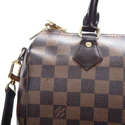 Louis Vuitton Damier Ebene Speedy Bandouliere 25 9 of 10