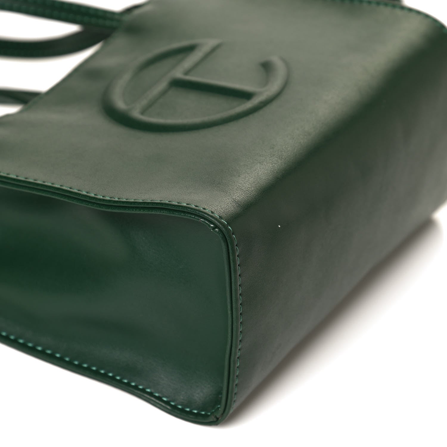 Telfar Vegan Leather Small Shopping Bag Dark Olive 13 of 14