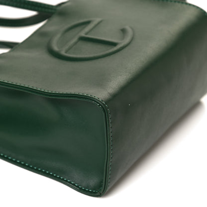 Telfar Vegan Leather Small Shopping Bag Dark Olive 13 of 14