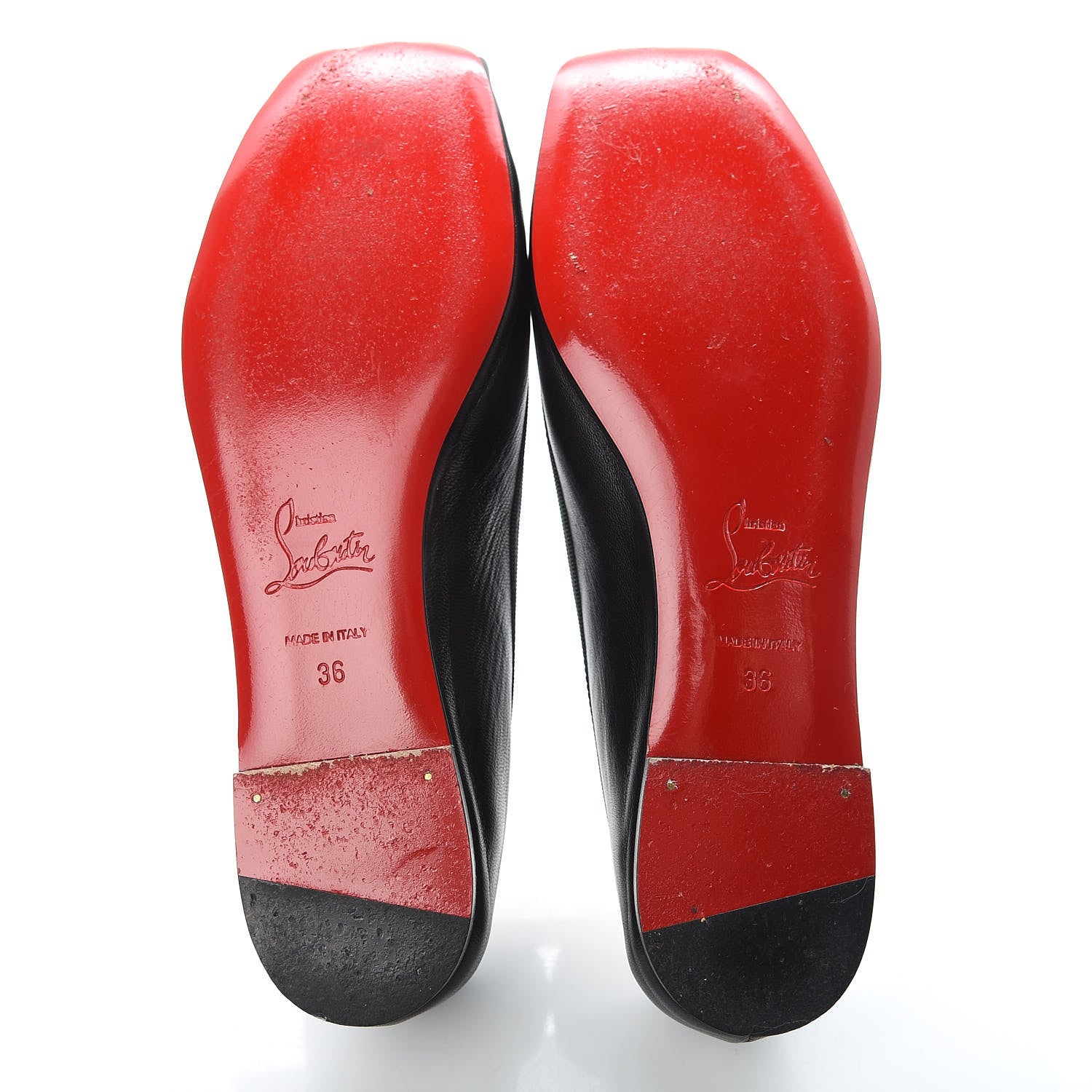Christian Louboutin Nappa Grosgrain Rosella Flats 36 Black 5 of 13