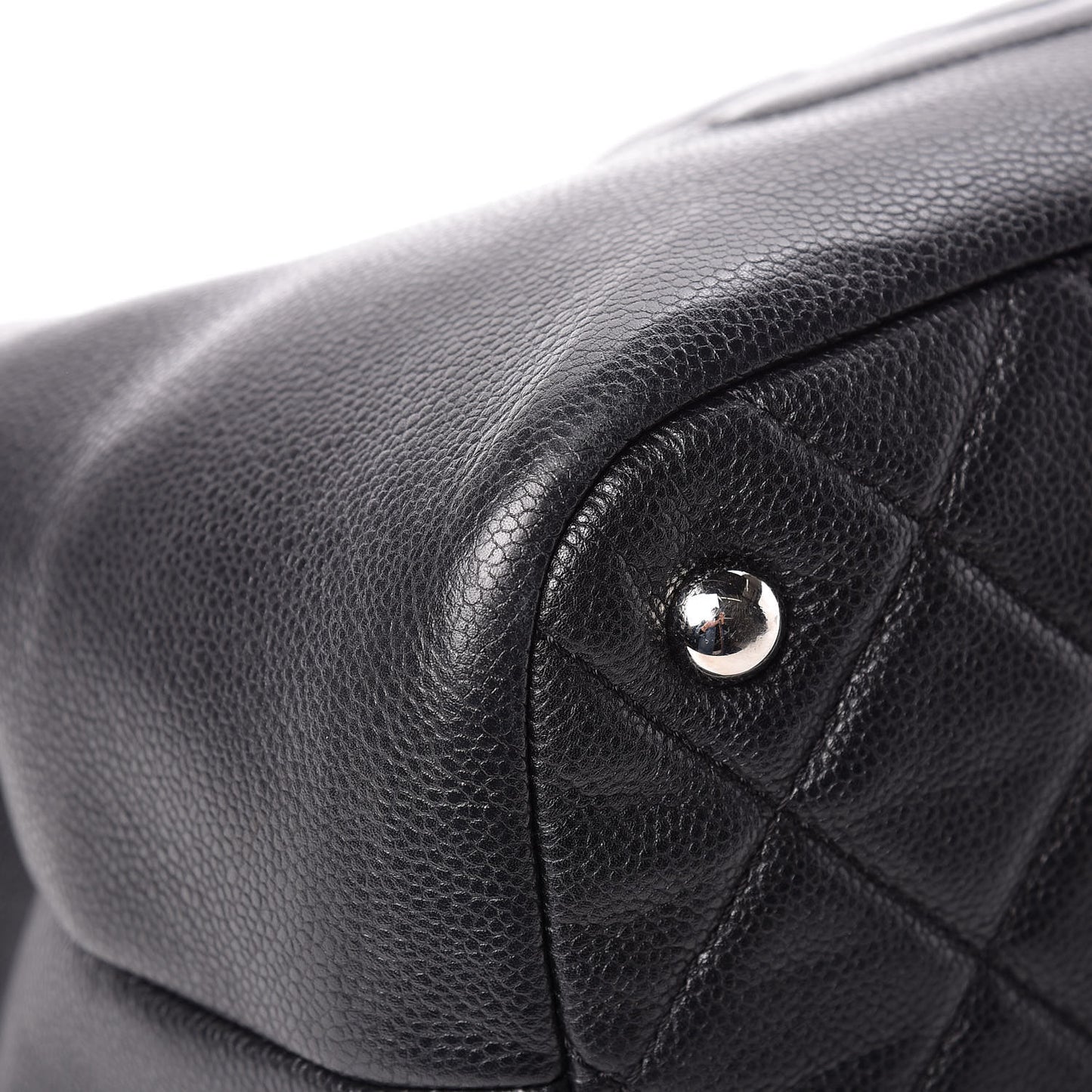 Caviar Quilted Timeless CC Soft Tote Black