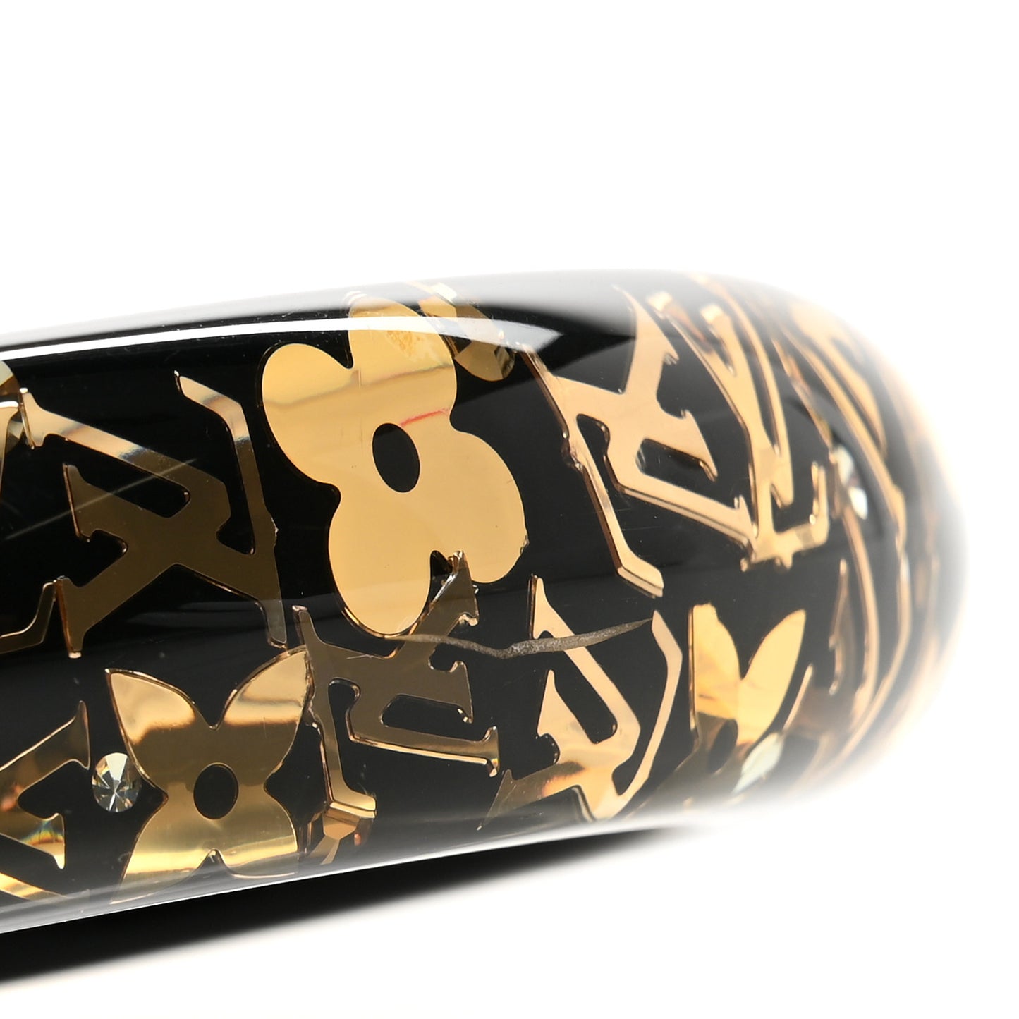 Resin Swarovski Medium Inclusion Bracelet GM Black