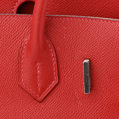 Hermes Epsom Birkin 30 Rouge Casaque 12 of 15
