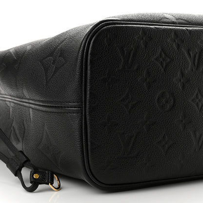 Louis Vuitton Empreinte Monogram Giant Neverfull MM Black 9 of 10