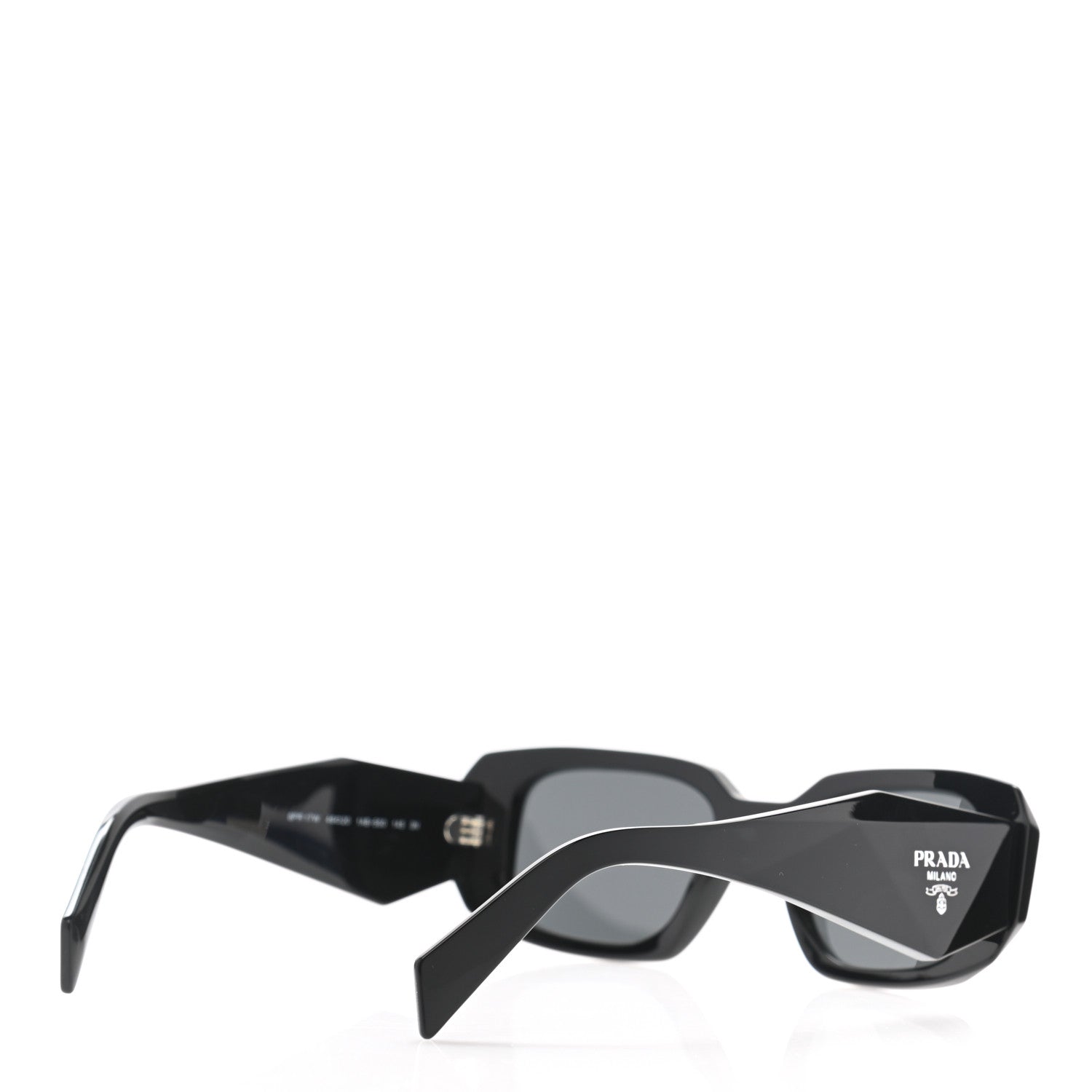 Prada Acetate Symbole Sunglasses SPR 17W Black 4 of 7