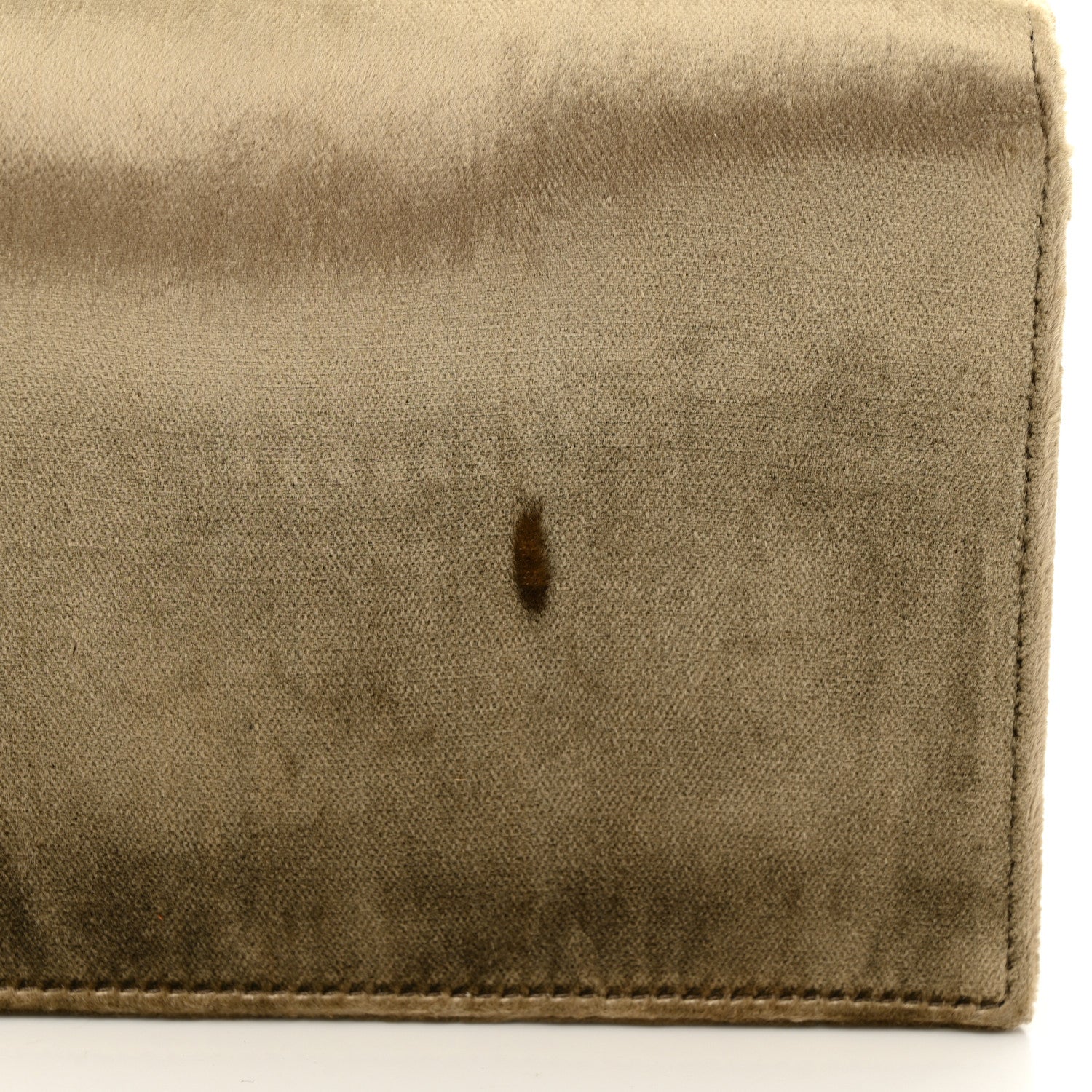 Saint Laurent Velvet Medium Classic Monogram Kate Tassel Satchel Olive 12 of 12