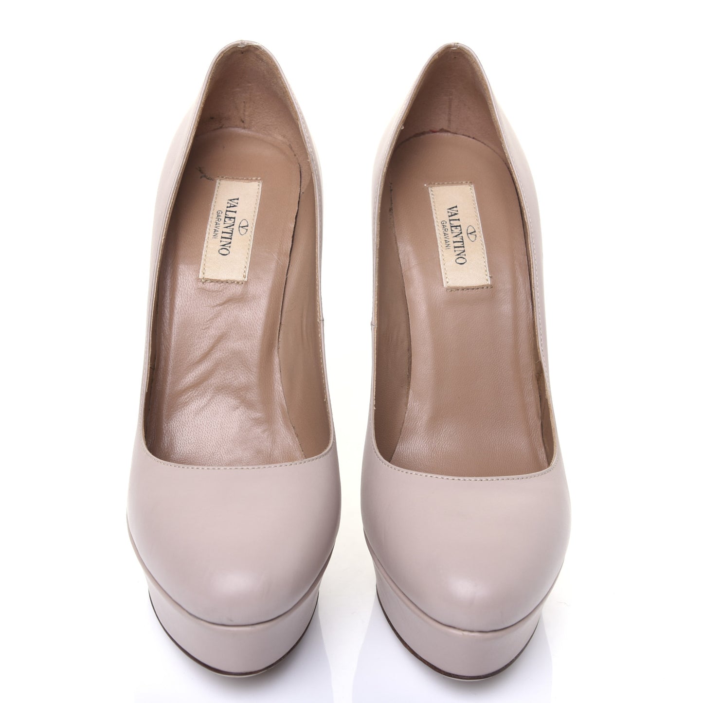 Calfskin Platform Pumps 39 Poudre