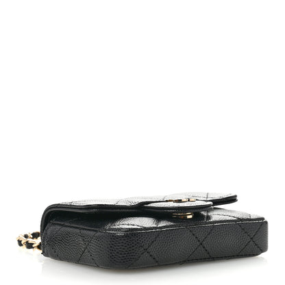 Chanel Caviar Quilted Mini Chain Belt Bag Black 4 of 11