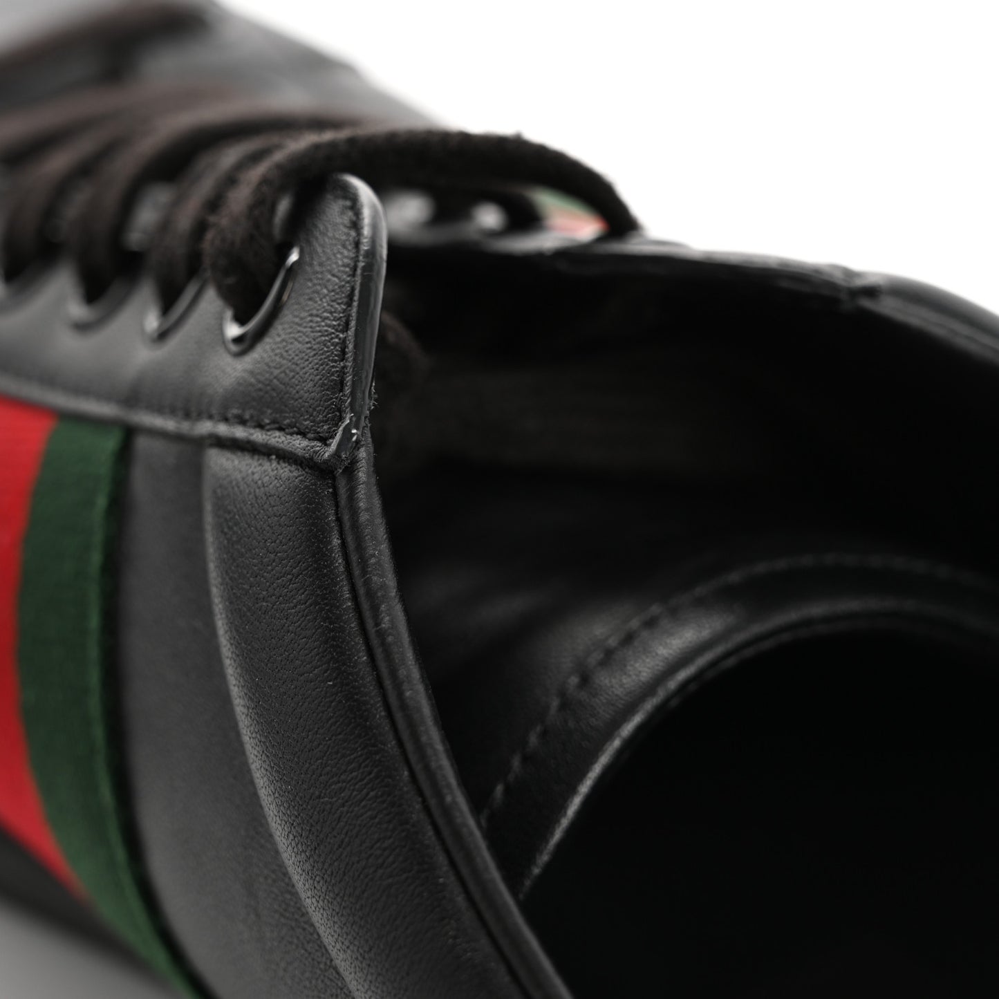 Miro Soft Calfskin Ayers Web Mens Ace Sneakers 10 Black Rosso