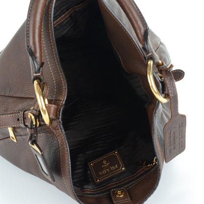 Prada Cervo Antik Hobo Cacao 6 of 9