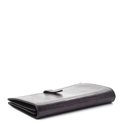 Celine Lizard Calfskin Large Multifunction Strap Wallet Velvet 4 of 7