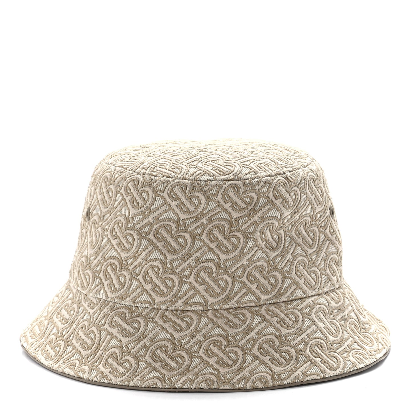 Linen Cotton Blend TB Embroidered Bucket Hat L Soft Fawn