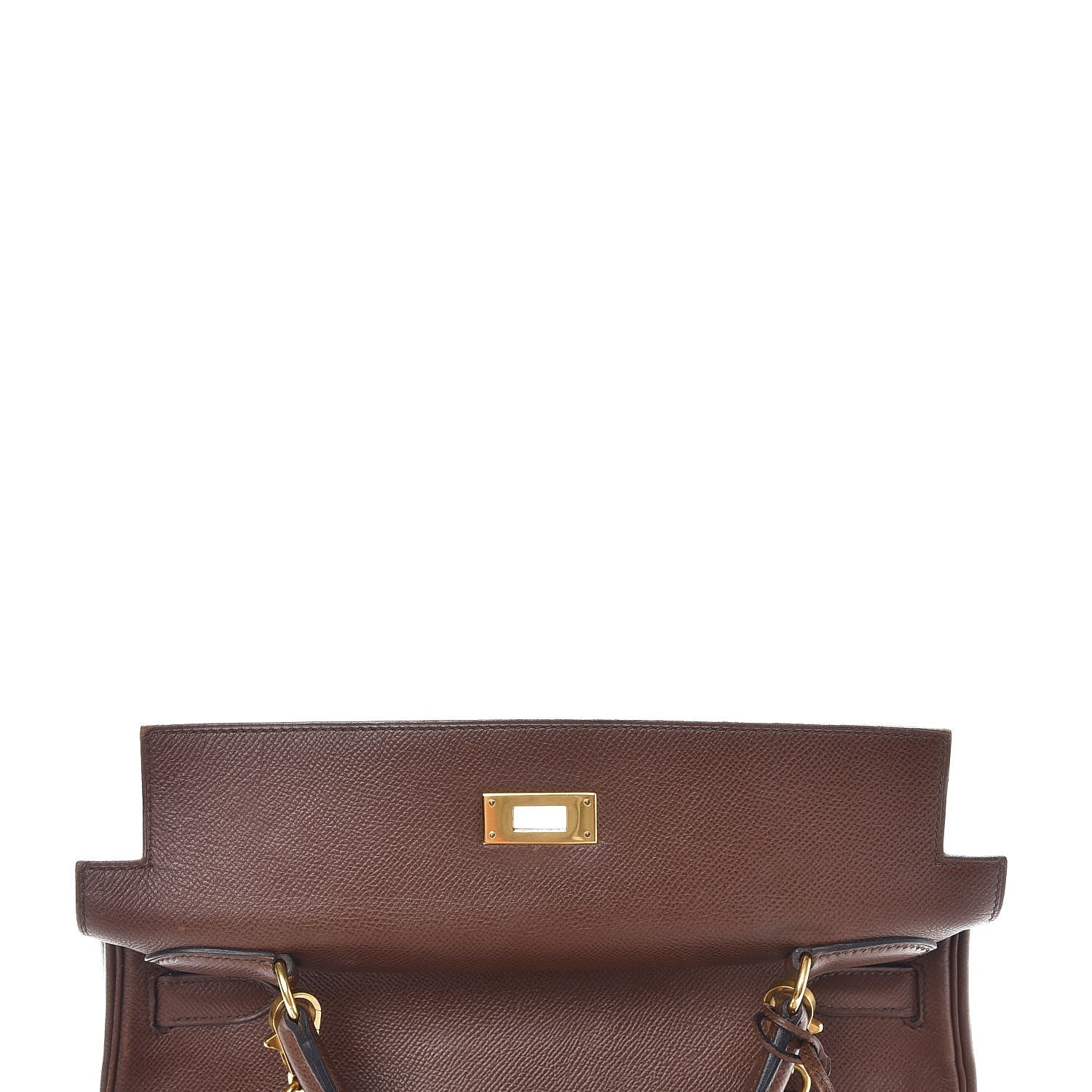 Hermes Courchevel Retourne Kelly 32 Chocolate 9 of 37
